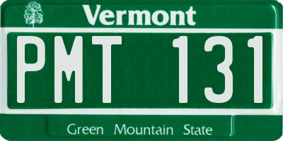 VT license plate PMT131