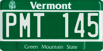 VT license plate PMT145