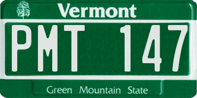 VT license plate PMT147