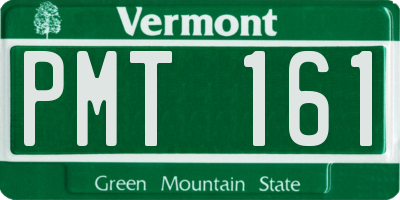 VT license plate PMT161