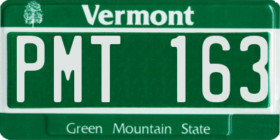 VT license plate PMT163