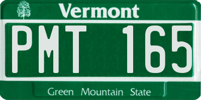 VT license plate PMT165