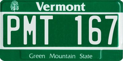 VT license plate PMT167