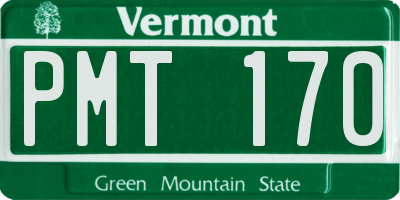 VT license plate PMT170