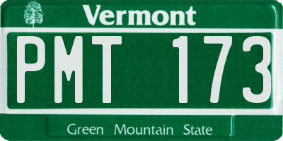 VT license plate PMT173