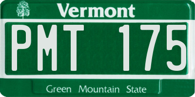 VT license plate PMT175