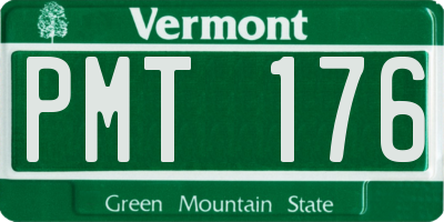 VT license plate PMT176