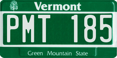 VT license plate PMT185