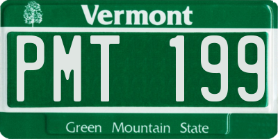 VT license plate PMT199