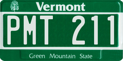 VT license plate PMT211