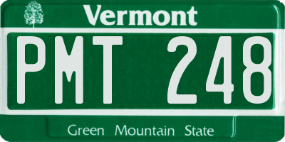 VT license plate PMT248