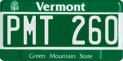 VT license plate PMT260