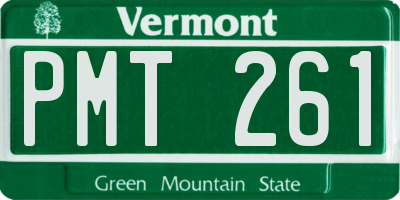 VT license plate PMT261