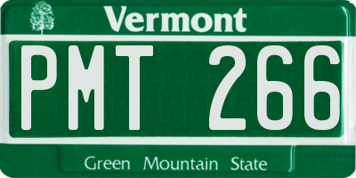 VT license plate PMT266