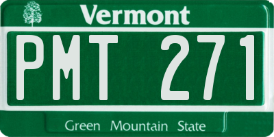 VT license plate PMT271