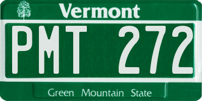 VT license plate PMT272