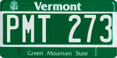 VT license plate PMT273