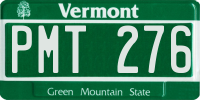 VT license plate PMT276