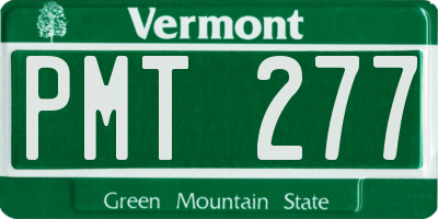 VT license plate PMT277