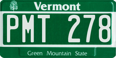 VT license plate PMT278