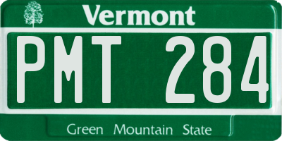 VT license plate PMT284