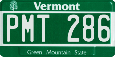 VT license plate PMT286