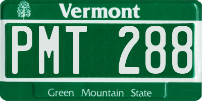 VT license plate PMT288