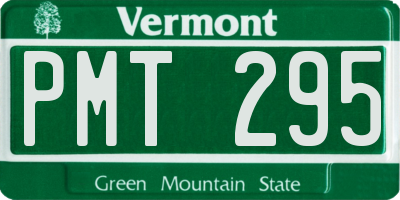 VT license plate PMT295