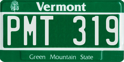 VT license plate PMT319