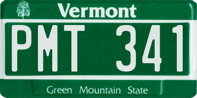 VT license plate PMT341
