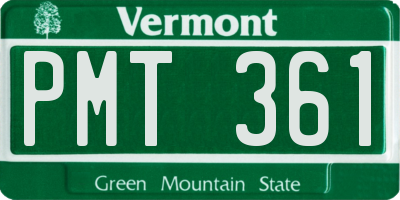 VT license plate PMT361