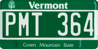 VT license plate PMT364