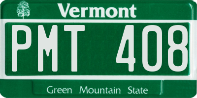VT license plate PMT408