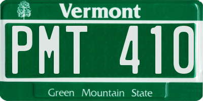 VT license plate PMT410