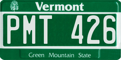 VT license plate PMT426