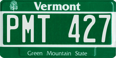 VT license plate PMT427