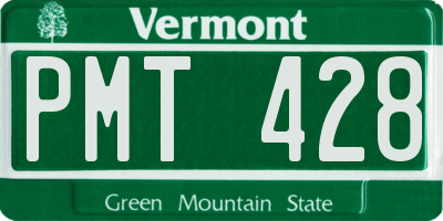 VT license plate PMT428