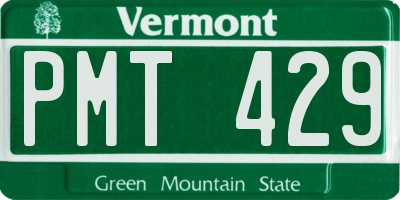 VT license plate PMT429