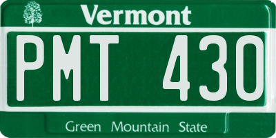 VT license plate PMT430