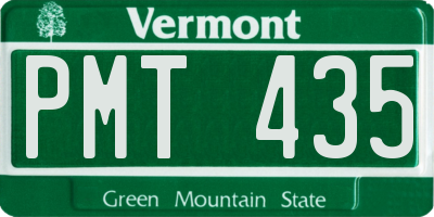 VT license plate PMT435