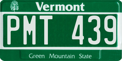 VT license plate PMT439