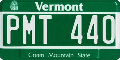 VT license plate PMT440