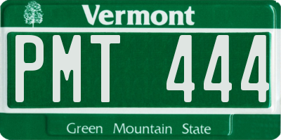 VT license plate PMT444