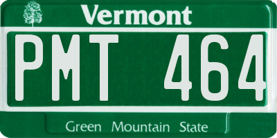 VT license plate PMT464