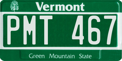 VT license plate PMT467