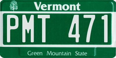 VT license plate PMT471