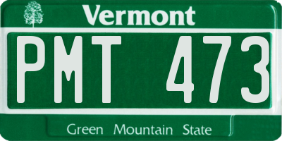 VT license plate PMT473