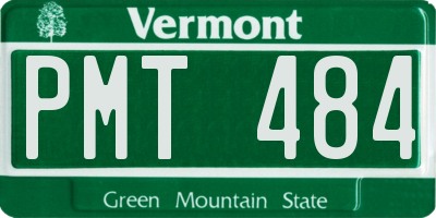 VT license plate PMT484