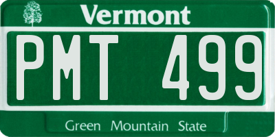 VT license plate PMT499