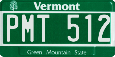 VT license plate PMT512